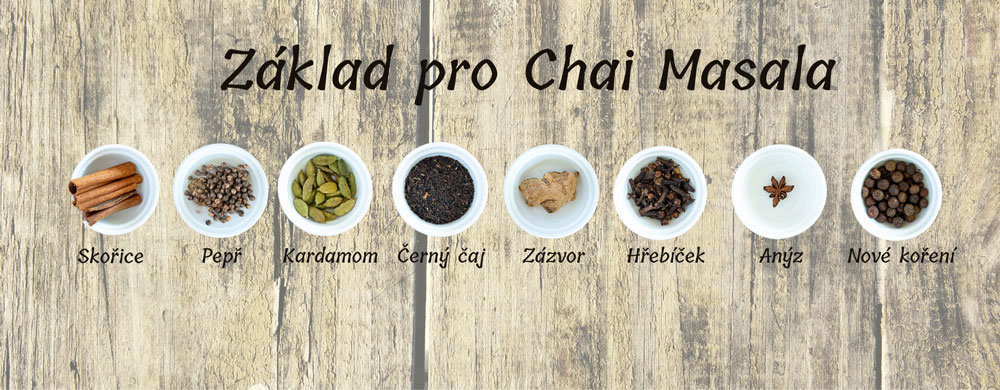 Masala chai - jaké koření na na něj potřebujete?