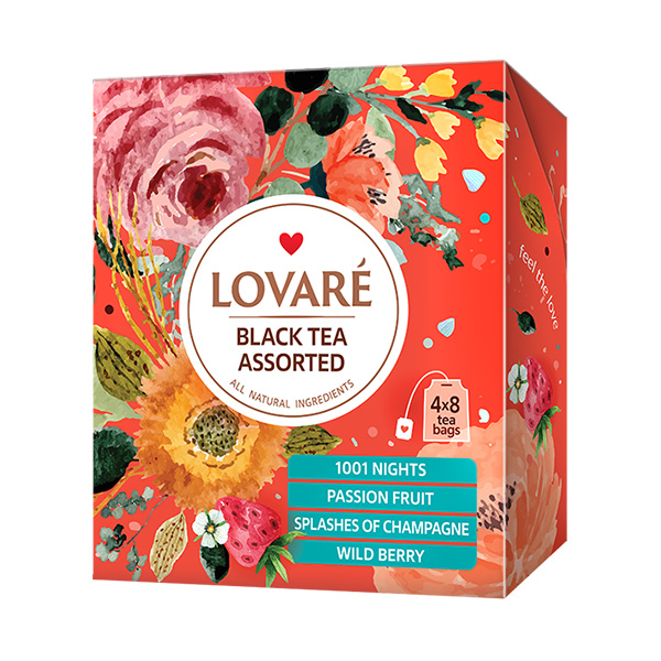 LOVARÉ Black Tea Assorted kolekce čajů