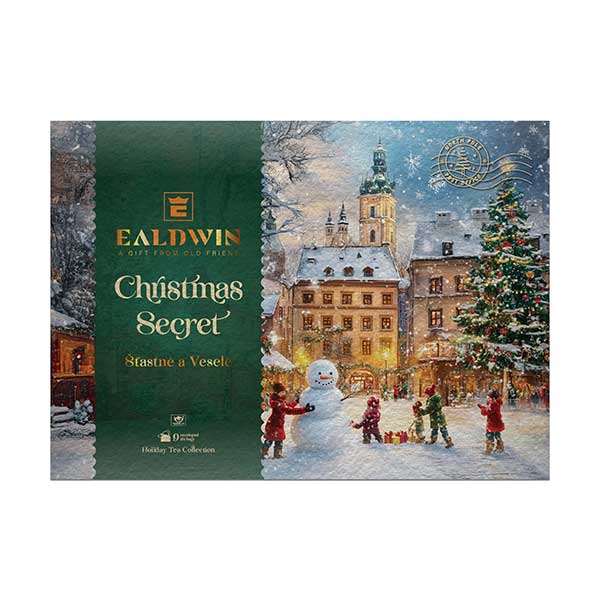 E04052-Christmas-Secret POŠKOZENÝ EALDWIN Christmas Secret, obálky 18g (9 sáčků, kolekce čajů) - Obrázek 1