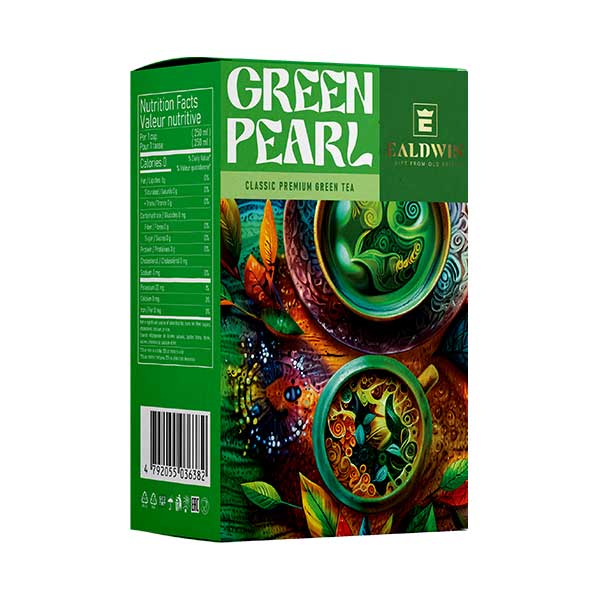E05004-Green-Pearl EALDWIN Green Pearl 100g (sypaný, černý čaj) - Obrázek 1