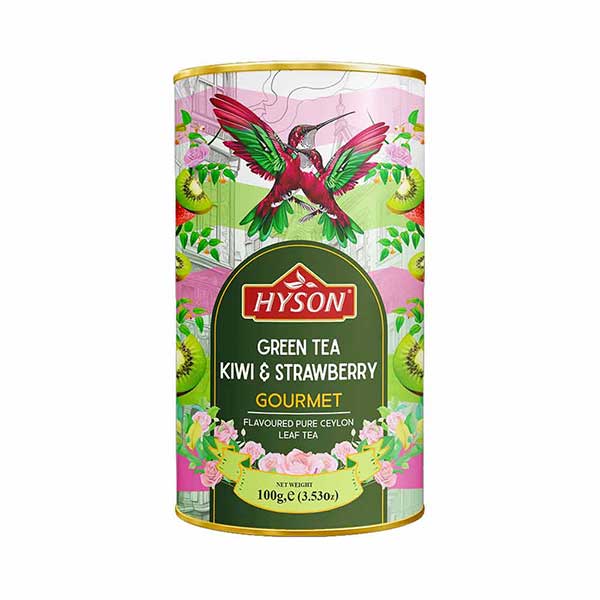 H05012-Kiwi-&-Strawberry HYSON Kiwi & Strawberry 100g (sypaný, zelený čaj) - Obrázek 1