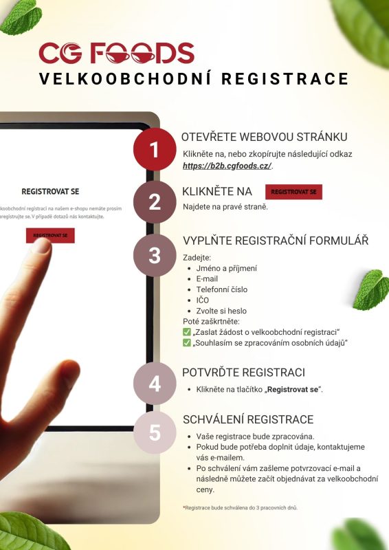 B2B registrace